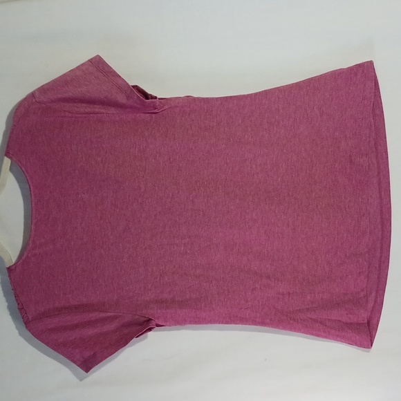 💥Coldwater Creek,  Sz M, cranberry pink, gathered neck, good to bundle - Picture 2 of 5